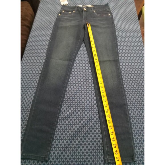 JEANS STRETCH DENIM DARK BLUE WAIST 31 IN 7-8 RC8SN SZ7, SKINNY JEANS, HAVE GEMO - Picture 4 of 7